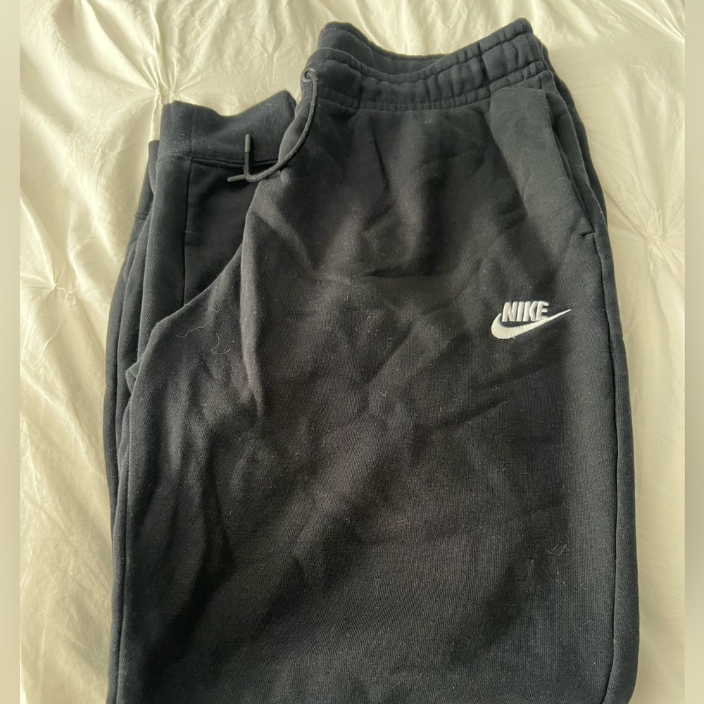 Nike Black Joggers with Logo medium